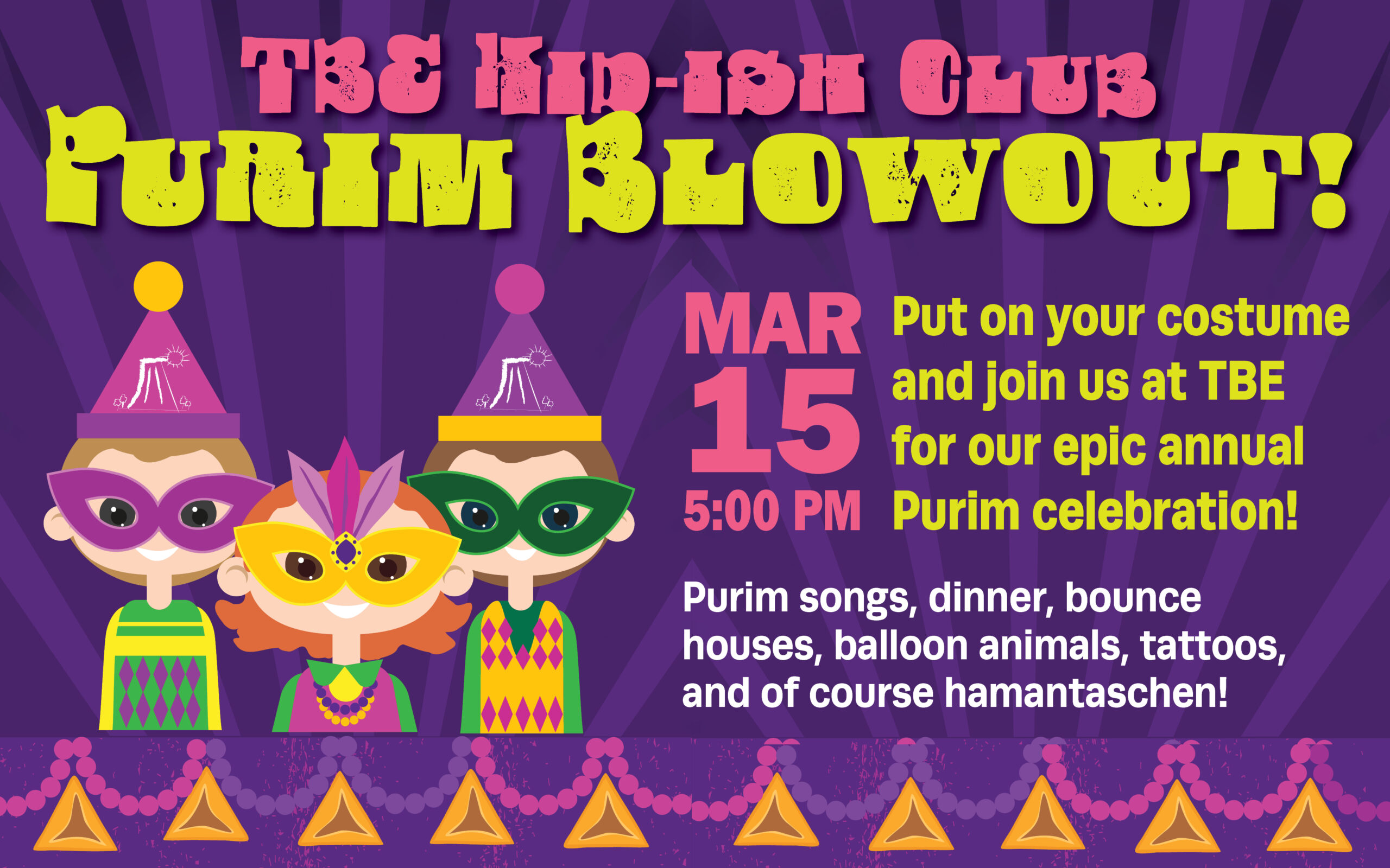 Kid-ish Club Purim Blowout!