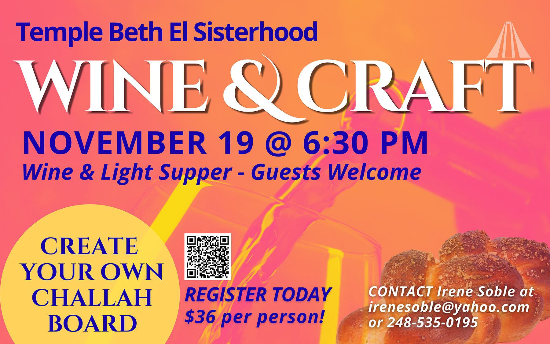 Wine and Craft Challah Boards